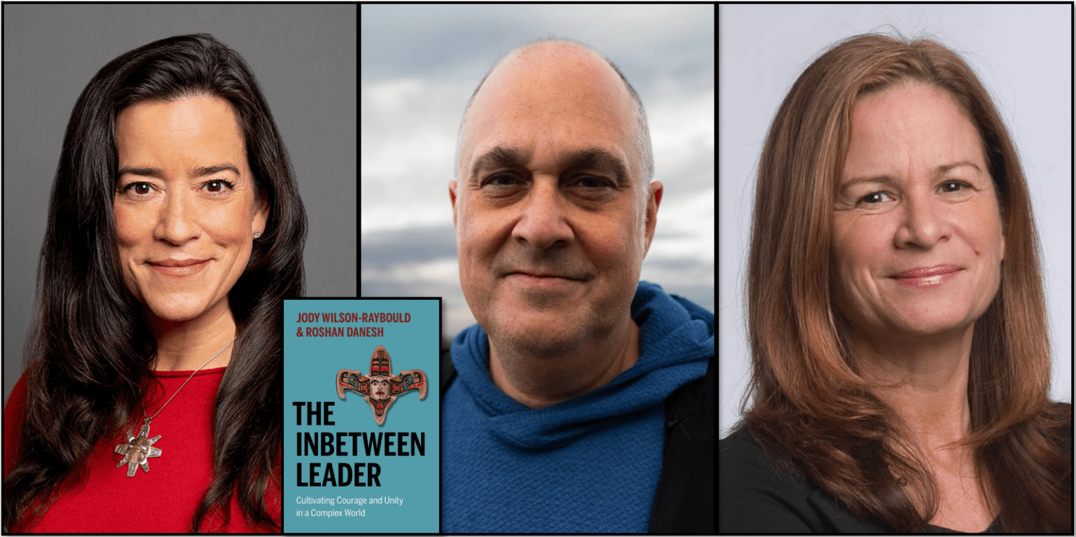 Headshots of Jody Wilson-Raybould, Roshan Danesh, and Dana Gee. 