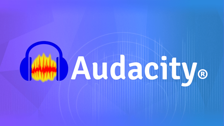 Logo for Audacitry with a graphic of headphones with soundwaves.